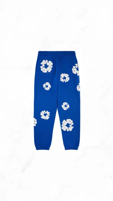 Denim Flower Sweatpants